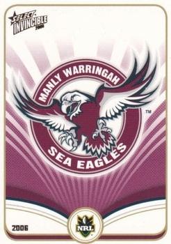 2006 Select Invincible #51 Manly Sea Eagles Logo Front